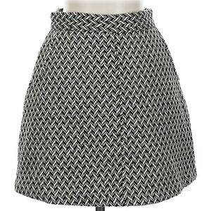 Forever 21 Black and White Herringbone Skirt